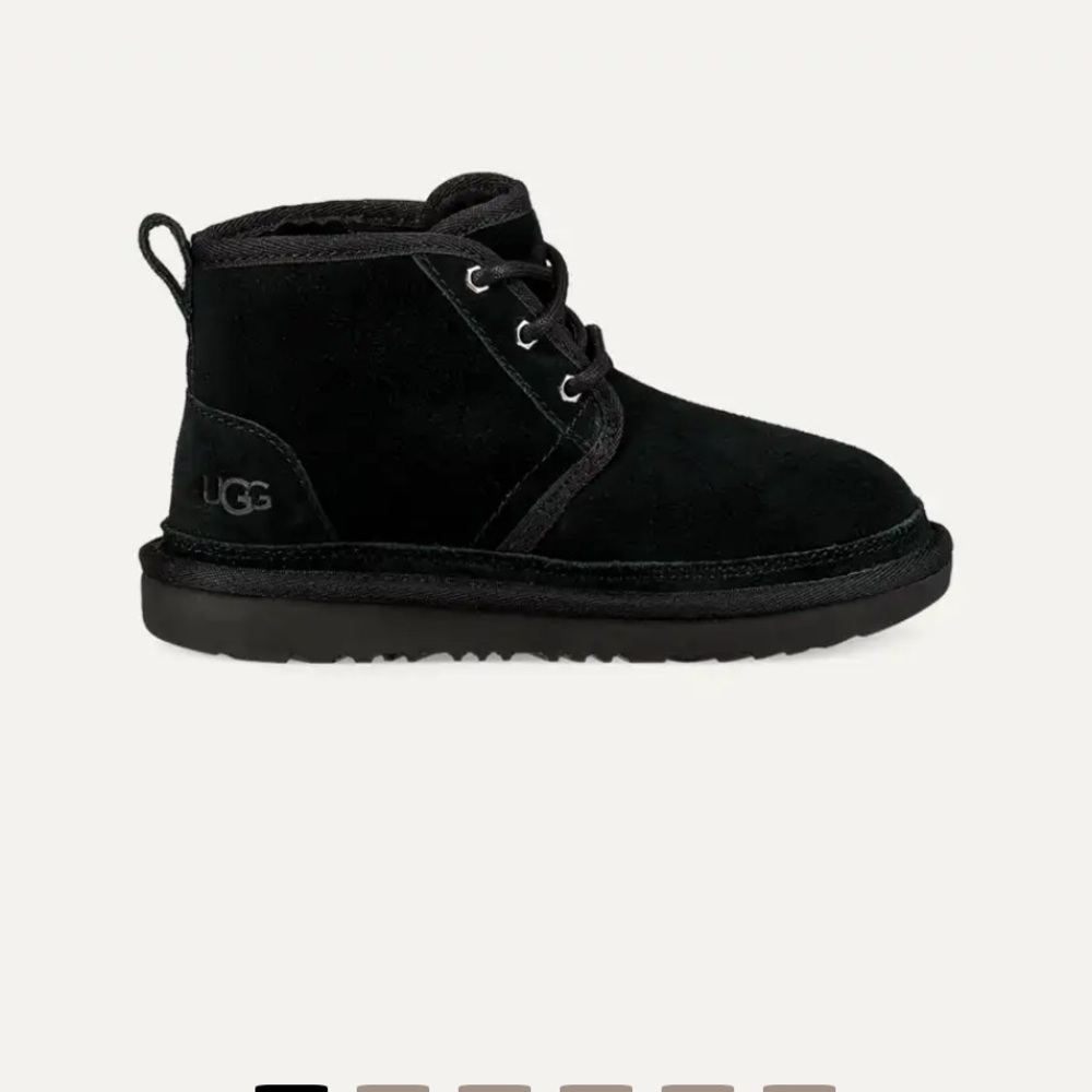 UGG Classic Black Lace-Up Boots